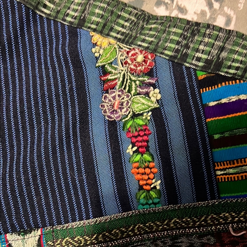 The Mayan Connection Multicolor Patchwork Wrap Sk… - image 3